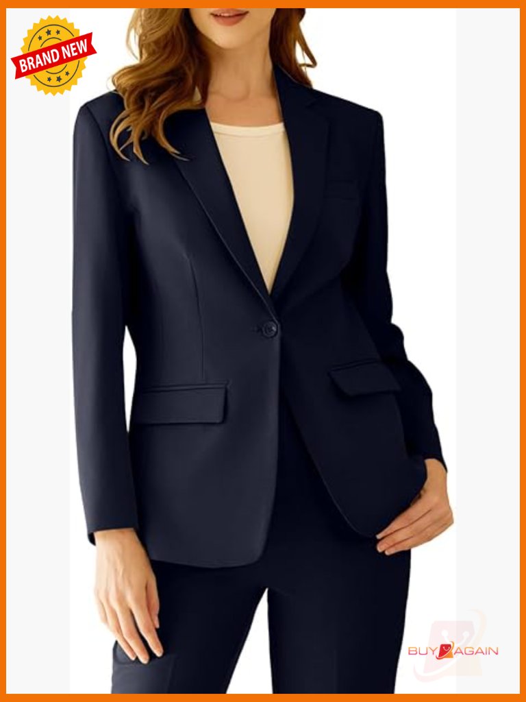 2 Piece Slim Fit Blazer Pants Suit Business Office Work Tuxedo